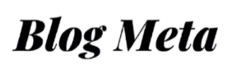 Blog Meta