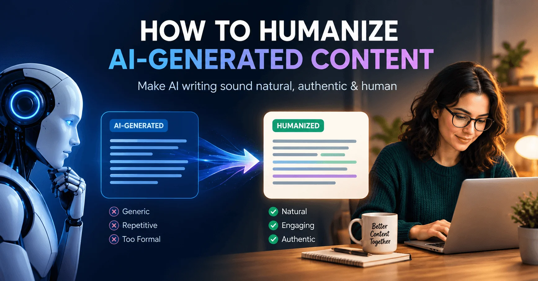 How to Humanize AI-Generated Content